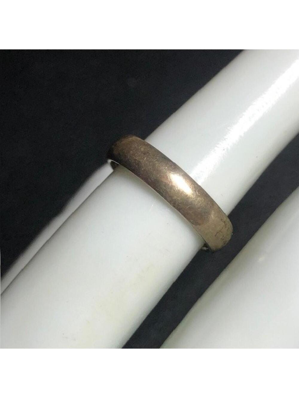 B2925 Vintage AVERY Sterling Silver Domed Wedding Band Classic Ring sz 6